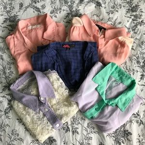 $16 for 5 Sleeveless Button Ups: Color Edition